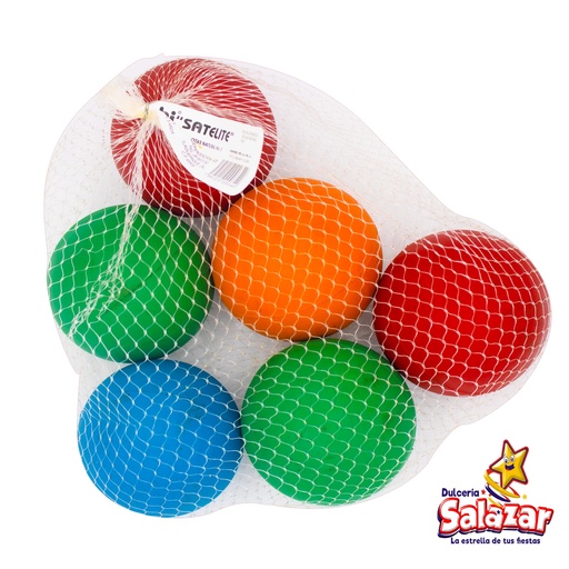 [SEL0046] PELOTA ESPONJA ABI SATELITE #3 -B.6PZA- "C/10/6"