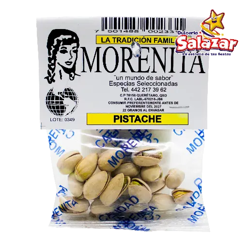 [MOR0032] PISTACHE 22 GRAMOS 