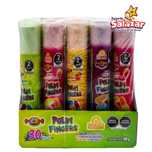 [DEL0028] POLVI FINGERS SABORES DELICIAS -D.180G.- "C/12/30"