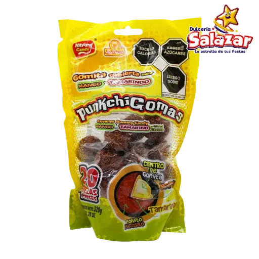 [DEL0401] GOMA PUNKCHIGOMAS MANGO/TAMARINDO -B.320G- "C/40/20"