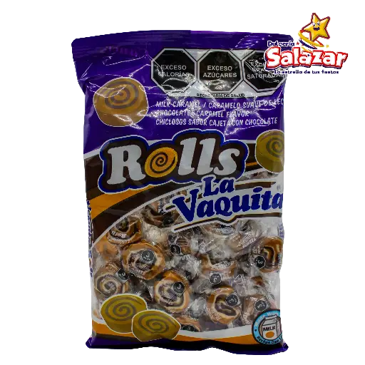 [CAN0100] ROLLS LA VAQUITA CHOCOLATE/CAJETA CANEL -B.400G- "C/20/45"