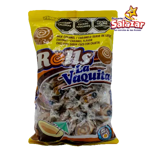 [CAN0101] ROLLS LA VAQUITA COCO/CAJETA CANELS -B.400G- "C/20/45"