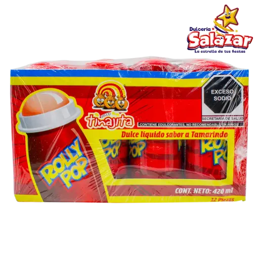 [TIN0010] ROLLY POP TAMARINDO TINAJITA -D.420GR - "C/24/12"