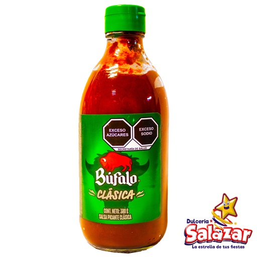 [BUF0006] SALSA BUFALO CLASICA VIDRIO -BOT.380ML- "C/24/1"