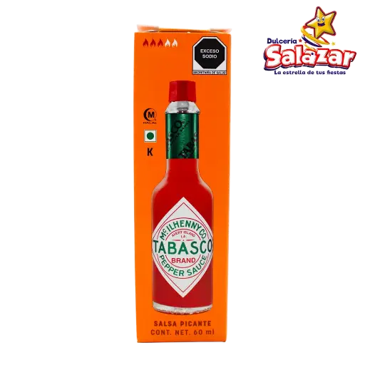 [TAB0001] SALSA TABASCO TRADICIONAL 60ml -BOT.60ML- "C/12/1"