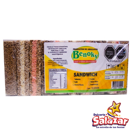 [PBE0008] SANDWICH COMBINADO BENOKY -B.10PZA- "C/20/1"