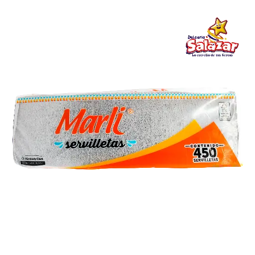 [MPP0023] SERVILLETA PAPEL MARLI -B.450PZA- "C/12/450"