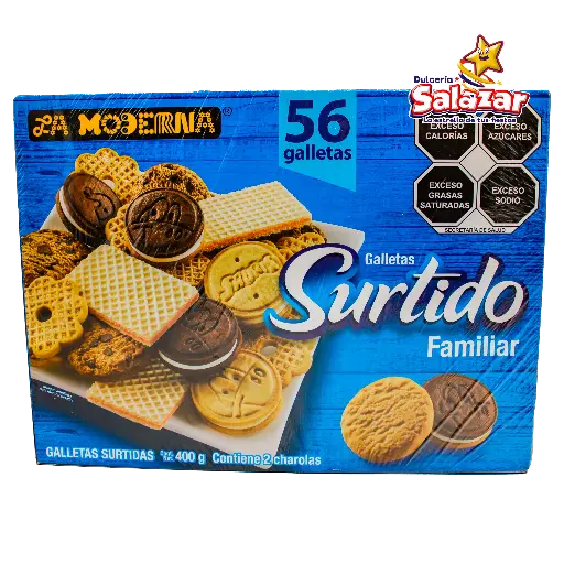 [MOD0021] GALLETA SURTIDO  LA MODERNA -D.400G- "C/10/1"