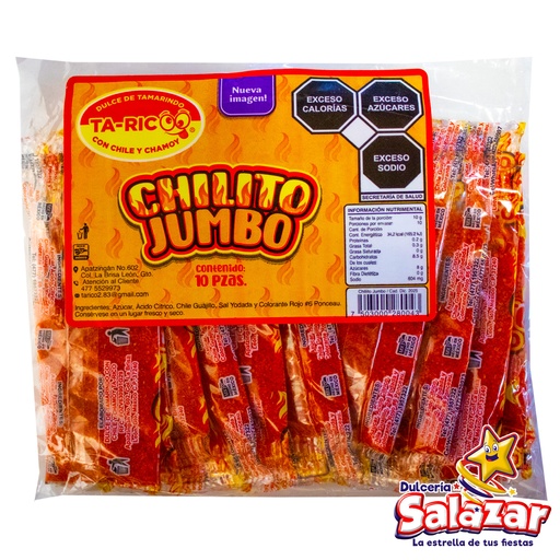 [TA0002] TA-RICO JUMBO CHILITO -B.10PZA- "C/75/10"