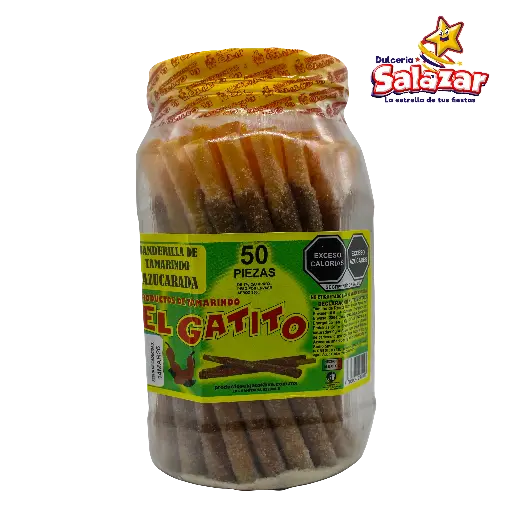 [GAT0003] TAMARINDO BANDERILLA GRANDE AZUCAR EL GATITO -V.1.25KG- "C/6/50"