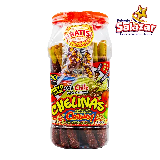 [TAY0042] TAMARINDO CHELINAS CHAMOY CON CHILE -V.900GR- "C/9/50"