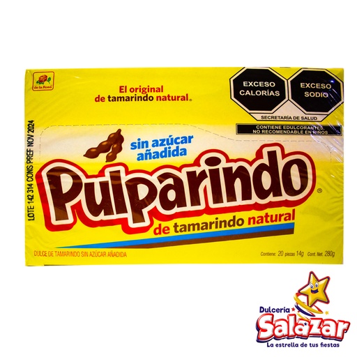 [ROS0172] TAMARINDO PULPARINDO SIN AZUCAR DLR -B.280GR- "C/12/20"