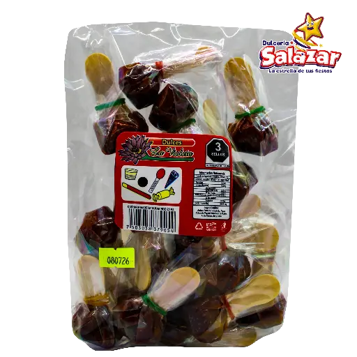 [VIO0061] TAMARINDO VIOLETA CUCHARA MADERA TAMARINDO -B.20PZA- "C/28/1"