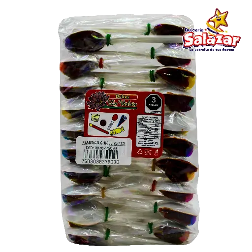 [VIO0065] TAMARINDO VIOLETA CUCHARA PLASTICO C/CHICLE -B.20PZA- "C/28/1"