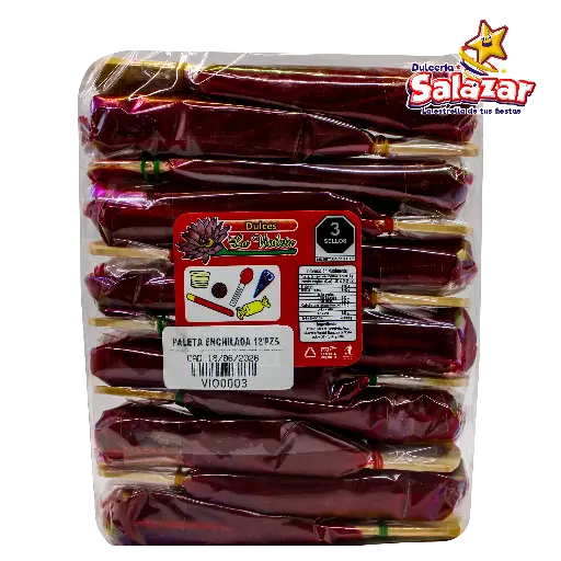 [VIO0003] PALETA TAMARINDO VIOLETA ENCHILADA GRANDE -B.12PZA- "C/28/1"