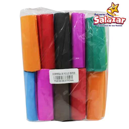 [VIO0017] VIOLETA SORPRESA ROLLO COLORES -B.20PZA- "C/40/1"