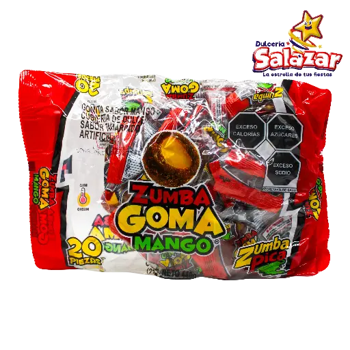 [ZUM0061] TAMARINDO GOMA MIX MANGO/TAM ZUMBA -B.440G- "C/20/20"