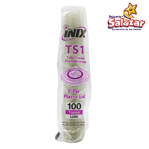 [INIX0122] TAPA PLANA TS1 PARA SOUFFLE DE 1 OZ -B.100PZA-"C/18/100"