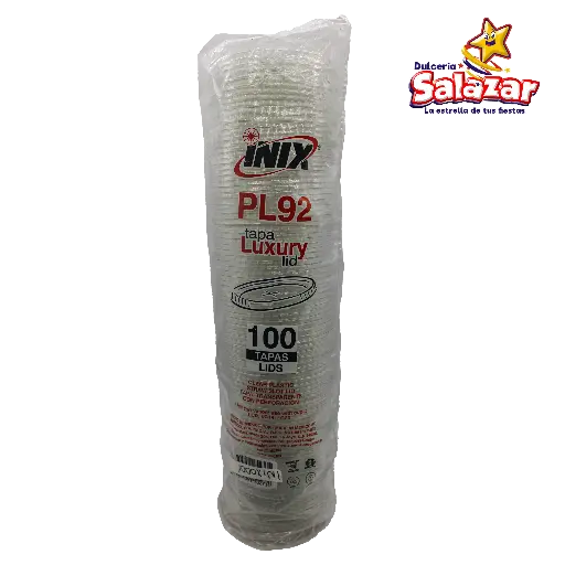 [INIX0001] TAPA PLANA PLASTICA PERFORADA PL92 INIX -B.100PZ "C/10/100"