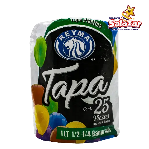 [REYM0219] TAPA RANURADA P/ENVASES 1L 1/2 1/4 REYMA TRR -B.25'P "C/20/25 "