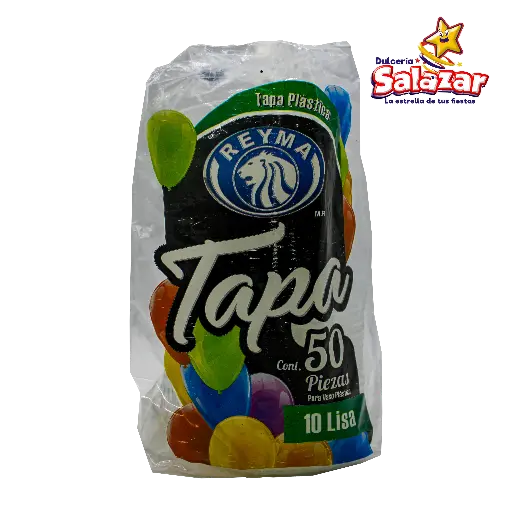 [REYM0181] TAPA LISA P/VASO POLIPRO No. 10 REYMA TP10 -B.50P- "C/20/50"