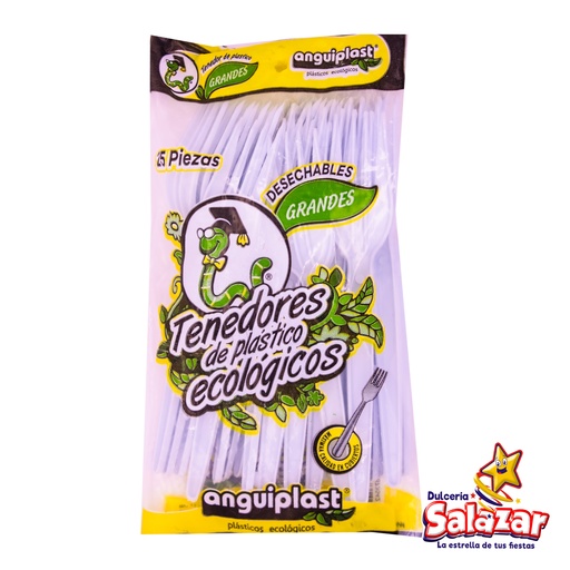[ANG0016] TENEDOR BLANCO GRANDE ANGUIPLAST "C/40/25"