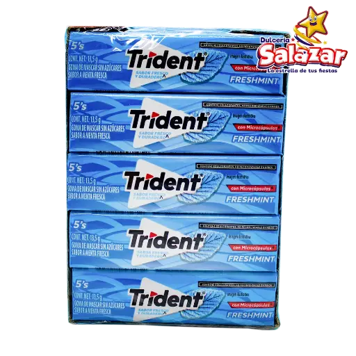 [ADA0346] CHICLE TRIDENT TA 5'P FRESHMINT FOP -D.270G.- "C/48/20"