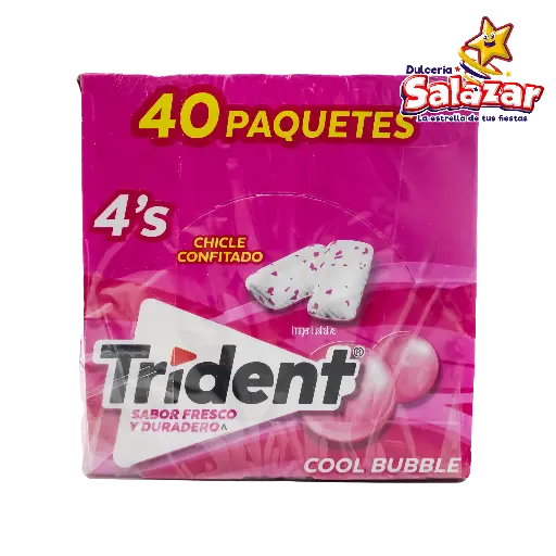 [ADA0008] CHICLE TRIDENT WHITE 4'P SURTIDO -D.208G- "C/40/40"