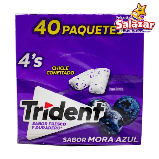 [ADA0139] CHICLE TRIDENT WHITE 4`P MORA AZUL -D.208G- "C/40/40"