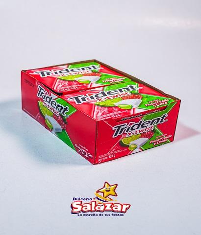 [ADA0019] CHICLE TRIDENT X-TWIST FRESA/LIMON -D.133G- "C/24/10"