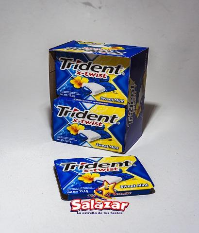 [ADA0038] CHICLE TRIDENT X-TWIST MENTA -D.133G- "C/24/10"