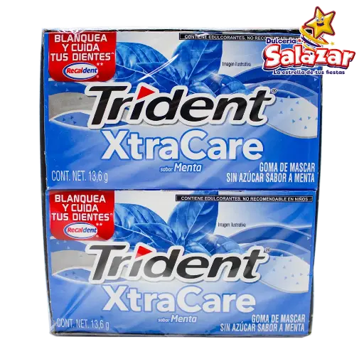 [ADA0080] CHICLE TRIDENT XTRACARE MENTA -D.163.2G.- "C/32/12"