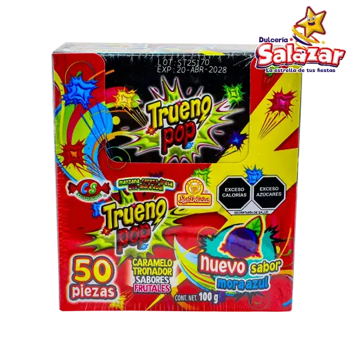 [DEL0125] TRUENO POP DELICIAS -D.100G- "C/18/50"