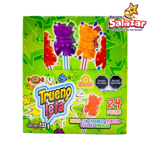 [DEL0427] PALETA TRUENOLETA SABORES LAS DELICIAS -D.132G- "C/18/24"
