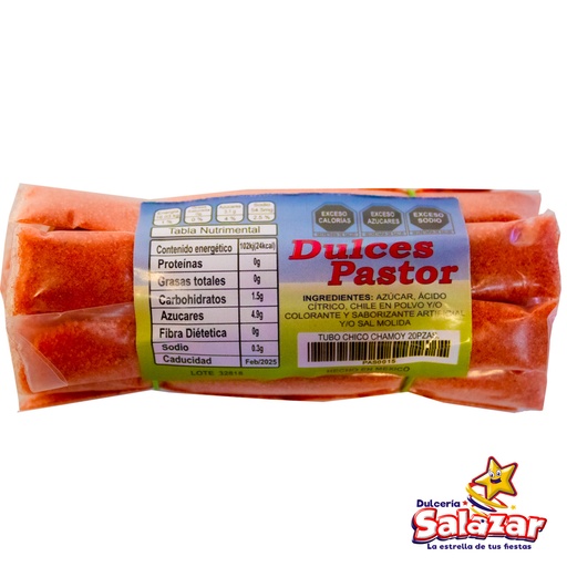 [PAS0015] TUBO CHICO CHAMOY PASTOR -A.20PZA- "C/30/1"