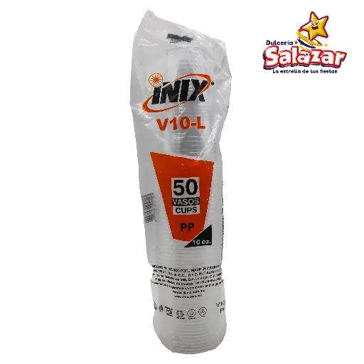 [INIX0074] VASO #10 PLASTICO V10-L INIX -B.50PZA- "C/20/50"