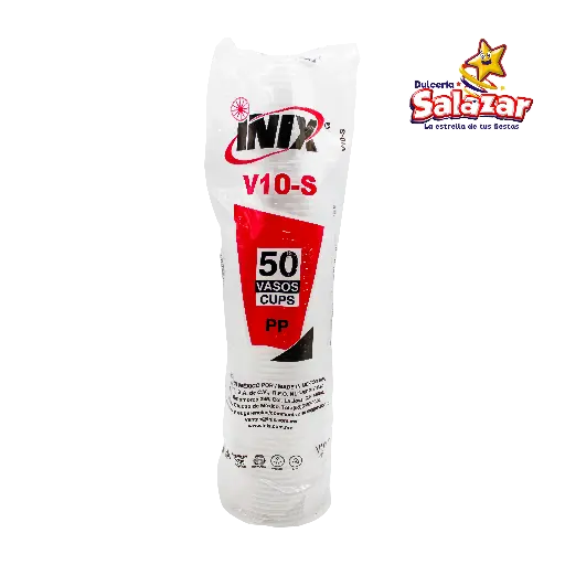 [INIX0015] VASO #10 PLASTICO V10-S INIX -B.50PZA- "C/20/50"