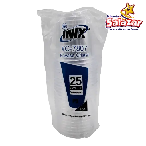 [INIX0101] VASO 7OZ TIPO CRISTAL INIX VC-7807 -B.25PZA- "C/40/25"