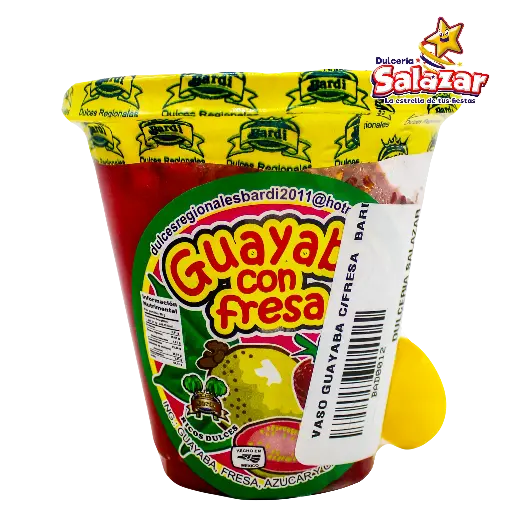 [BAD0012] VASO GUAYABA CON FRESA BARDI "C/30/1"