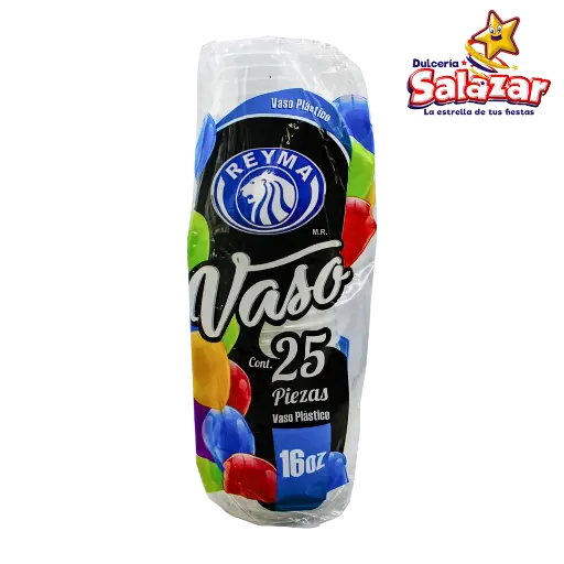 [REYM0006] VASO POLIPRO No.16 ANCHO RAYADO REYMA VP16A  -B.25PZA- "C/40/25"