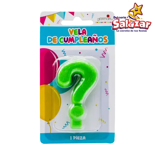 [GRN0009] VELA GLITER GRANMARK ? VERDE MOLDEADA "C/12/1"