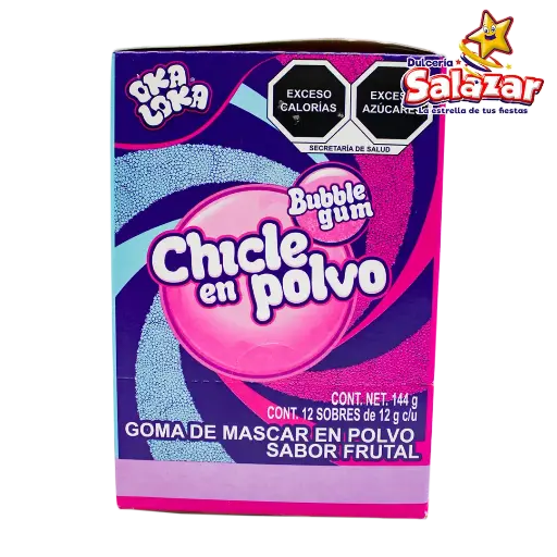 [GTZ0019] CHICLE EN POLVO VIDIS TUTTI OKA LOKA  -D.144G- "C/18/12"