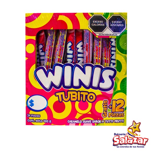 [CON0013] WINIS STICK TUBITO TUTTI FRUTI -D.180G- "C/24/32"
