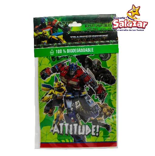 [GRN0518] BOLSA P/DULCES TRANSFORMERS "C/6/25"