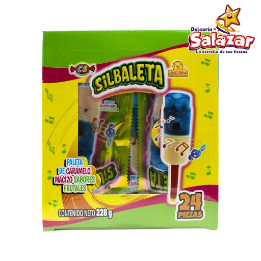 [DEL0418] PALETA SILBALETA LAS DELICIAS -D.228GR- "C/15/24"