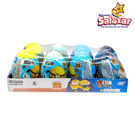 [BON0423] HUEVO SORPRESA MINIONS C/GELATINA G03220-D.80G.- "C/15/8" 