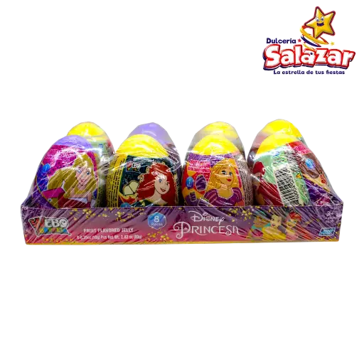 [BON0425] HUEVO SORPRESA PRINCESAS DISNEY G02971 C/GELATINA -D.80G.- "C/15/8" 