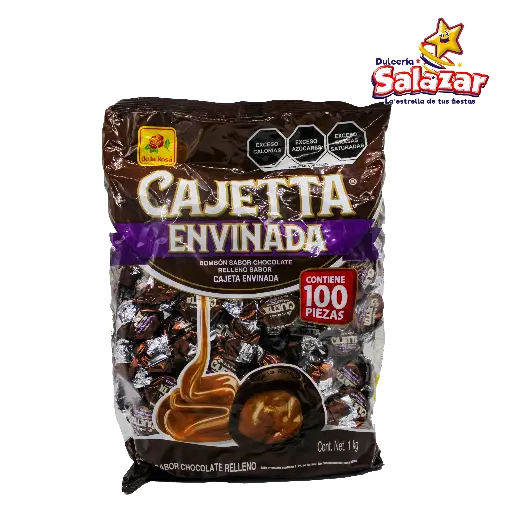 [ROS0574] CHOCOLATE RELLENO CAJETA DLR -B.1KG- "C/10/1"