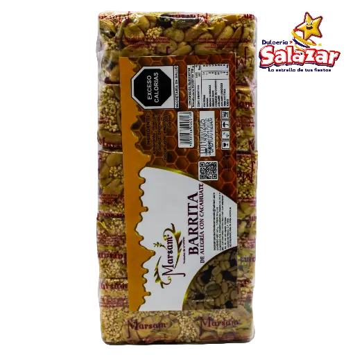 [MARS0039] BARRA ALEGRIA CON CACAHUATE MARSAM -B.340GR- "C/10/10"