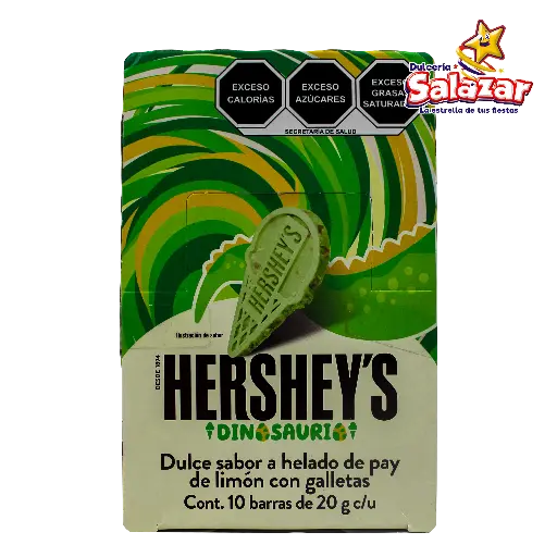 [HER0348] HERSHEYS DINOSAURIO SABOR PAY DE LIMON -D.200GR- "C/12/10"